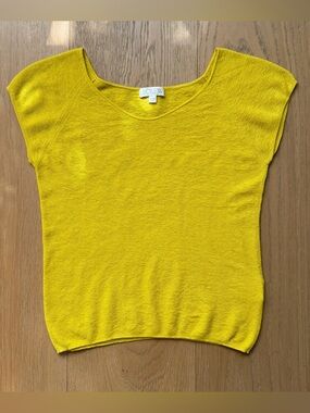 J.Crew Silk Cashmere Sweater Tee in "Pressed Avocado" - XL